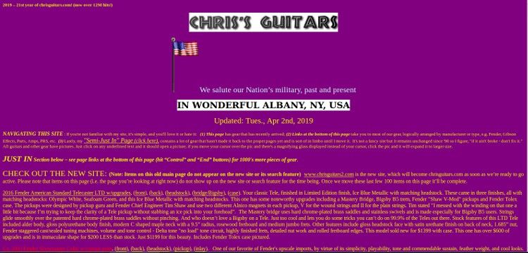 Chris'Guitars - straalt door lelijkheid